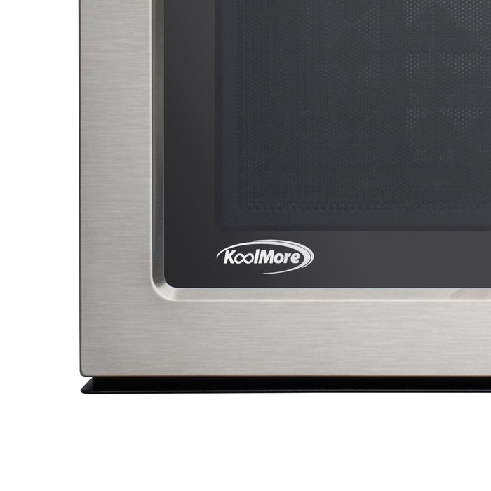KoolMore 30 in. 1.5 cu.ft Over-the-Range Convection Microwave Oven in Black (KM-MOTC-15SS)