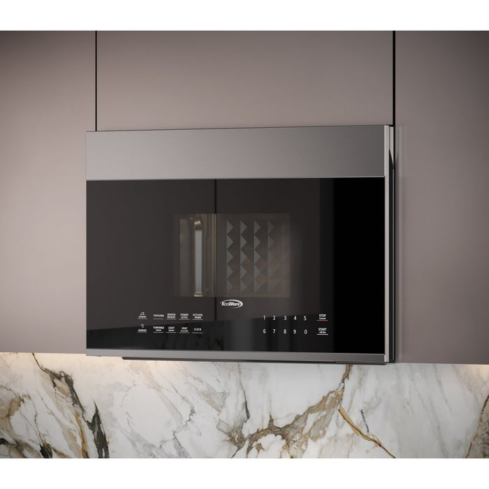 KoolMore 1.3 cu. ft. Over the Range Stainless Steel Microwave, 300 CFM, One Panel (KM-MOT-OP1SS)