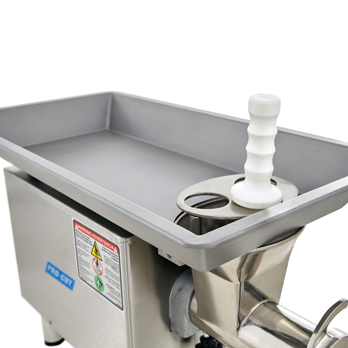 Pro-Cut KG-22W-SS #22 Stainless Steel 1 HP Meat Grinder