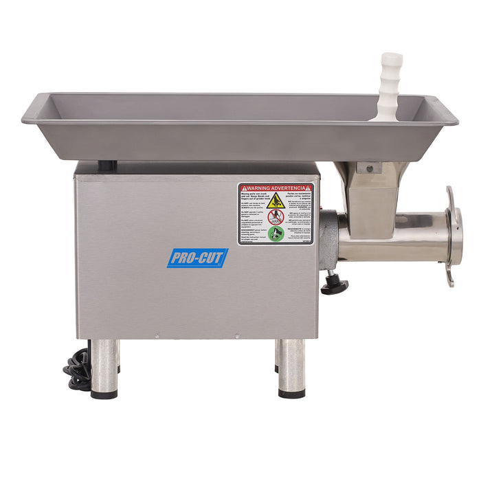 Pro-Cut KG-22W-SS #22 Stainless Steel 1 HP Meat Grinder