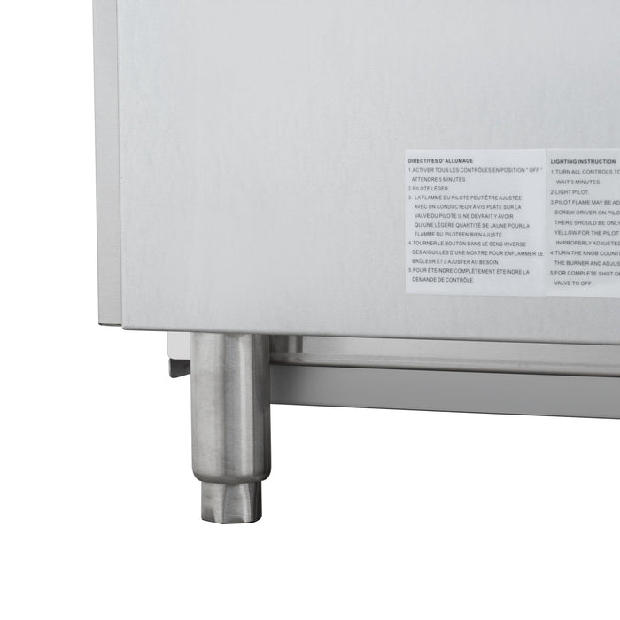 16 in. Commercial 1-Burner Natural Gas Charbroiler with 30,000 BTU in Stainless-Steel (KM-GCB1-18M)