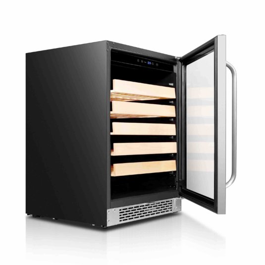 Whynter - 24 - inch Built-In Stainless Steel 54 Bottle Wine Refrigerator Coole | BWR-541STS