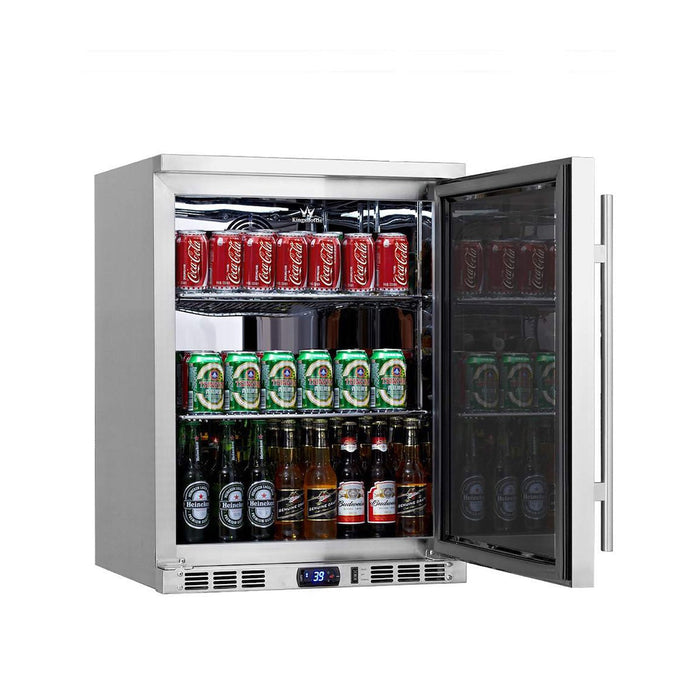 KingsBottle 24" Stainless Steel Undercounter Refrigerator
