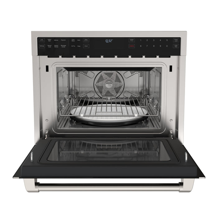 KoolMore Reserve 24 in. Built-In Microwave Convection Oven with Air Fry, 3-in-1 Combo, Sensor Cook, Soft-Close Door, 1.6 cu. ft. in Stainless Steel (KM-CWO24-AFSS)