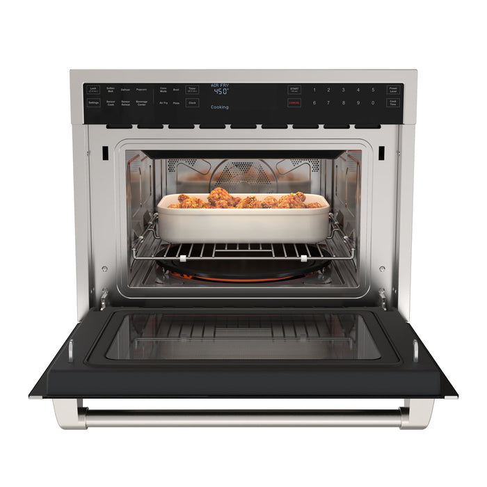 KoolMore Reserve 24 in. Built-In Microwave Convection Oven with Air Fry, 3-in-1 Combo, Sensor Cook, Soft-Close Door, 1.6 cu. ft. in Stainless Steel (KM-CWO24-AFSS)