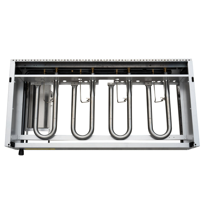 48 in. Natural Gas 4-Burner Griddle with 120,000 BTUs in Stainless-Steel (KM-GG4-48M)