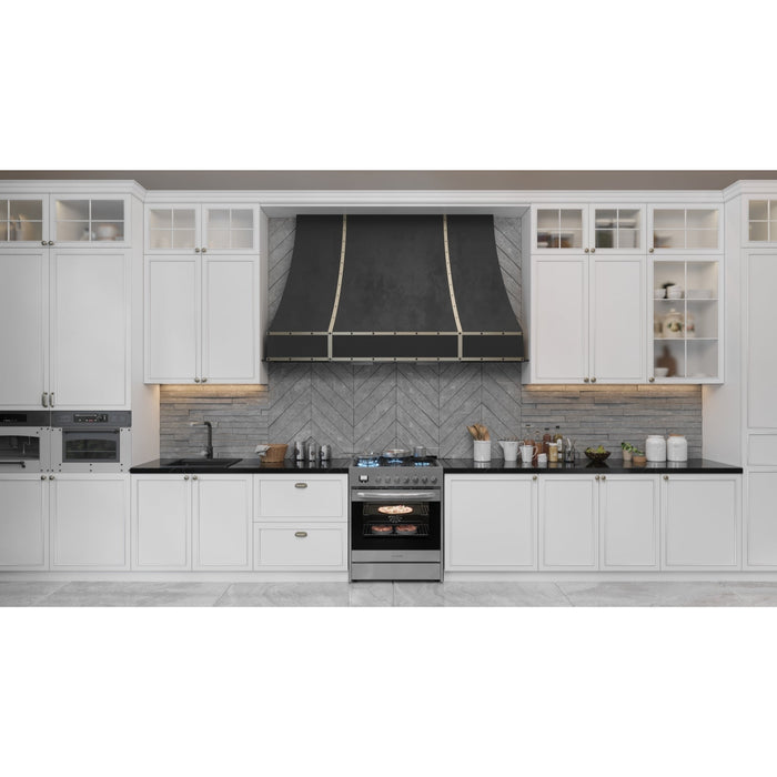 30 in. Stainless-Steel Professional Gas Range, KM-FR30G-SS.