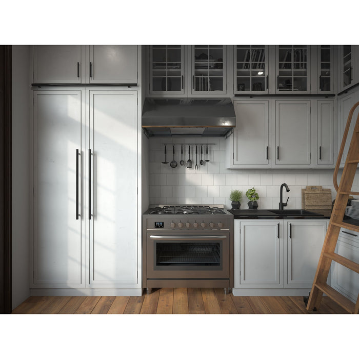 36 in. Stainless Steel Professional Gas range with Legs, KM-FR36GL-SS.