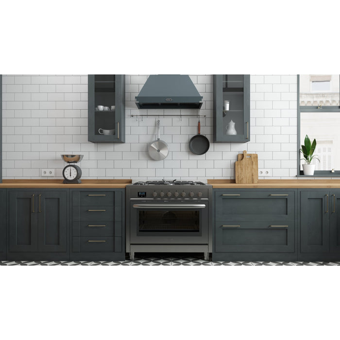 36 in. Stainless Steel Professional Gas range with Legs, KM-FR36GL-SS.