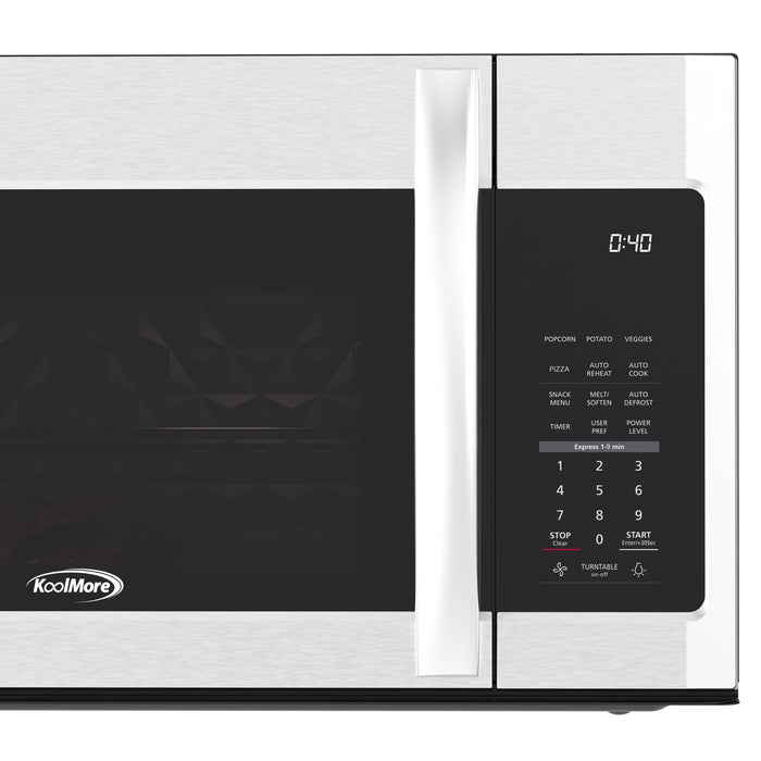 KoolMore 1.9 cu. ft. Over-the-Range Microwave – Stainless Steel KM-MOT-2SS