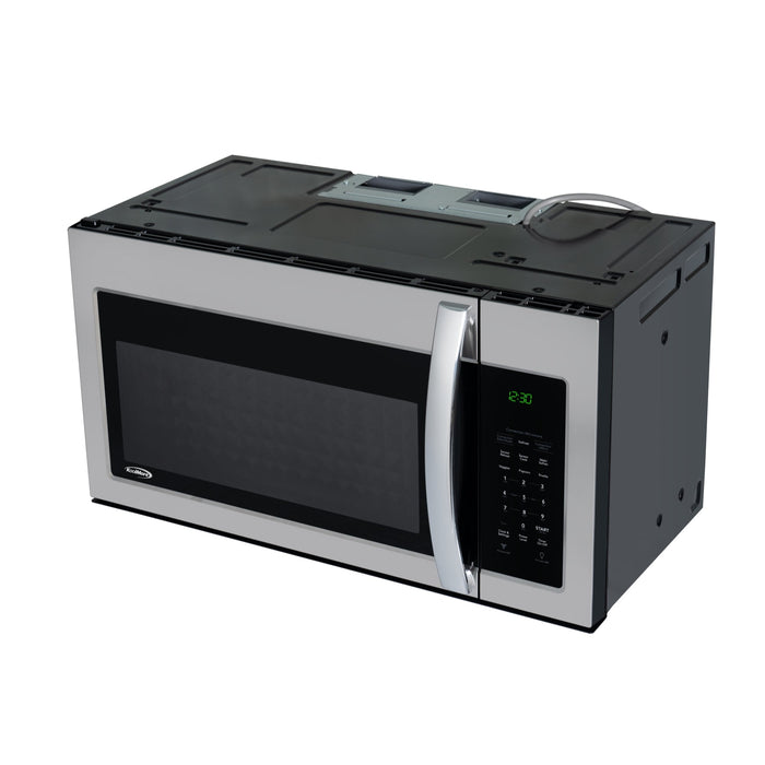 KoolMore 30 in. 1.5 cu.ft Over-the-Range Convection Microwave Oven in Black (KM-MOTC-15SS)