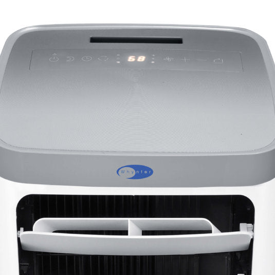 Whynter - ARC-115WG 11,000 BTU (6,800 BTU SACC) Compact Portable Air Conditioner, Dehumidifier, and Fan with Remote Control, up to 400 sq ft in White/Grey | ARC-115WG