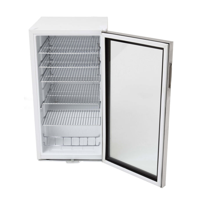 Whynter - Beverage Refrigerator With Lock - Stainless Steel 120 Can Capacity | BR-128WS