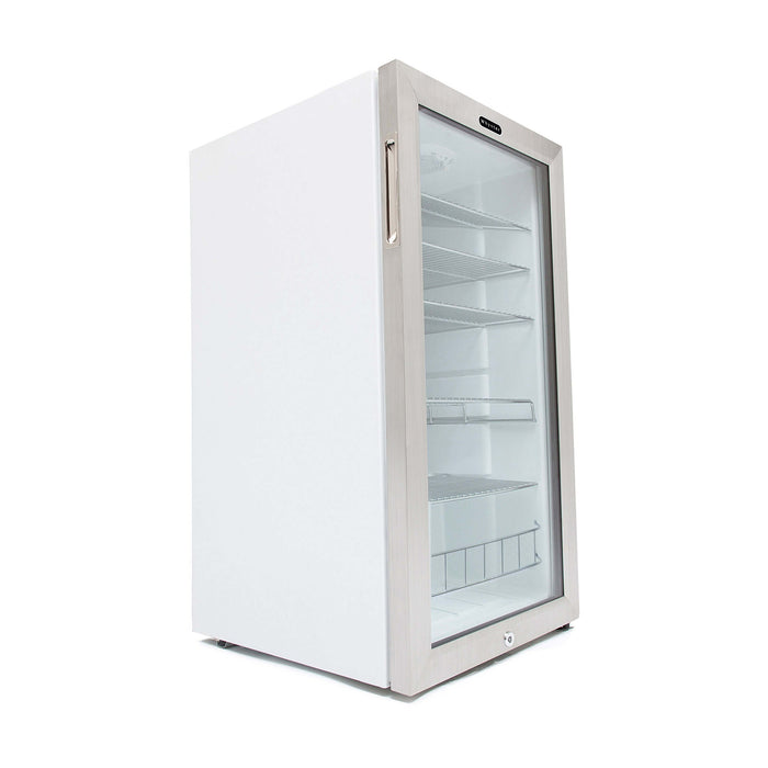 Whynter - Beverage Refrigerator With Lock - Stainless Steel 120 Can Capacity | BR-128WS