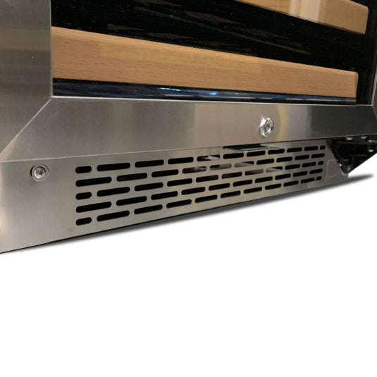 Whynter - 164 Bottle Built-in Stainless Steel Dual Zone Compressor Wine Refrigerator | BWR-1642DZ