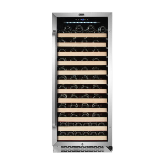 Whynter - 100 Bottle Built-in Stainless Steel Compressor Wine Refrigerator | BWR-1002SD