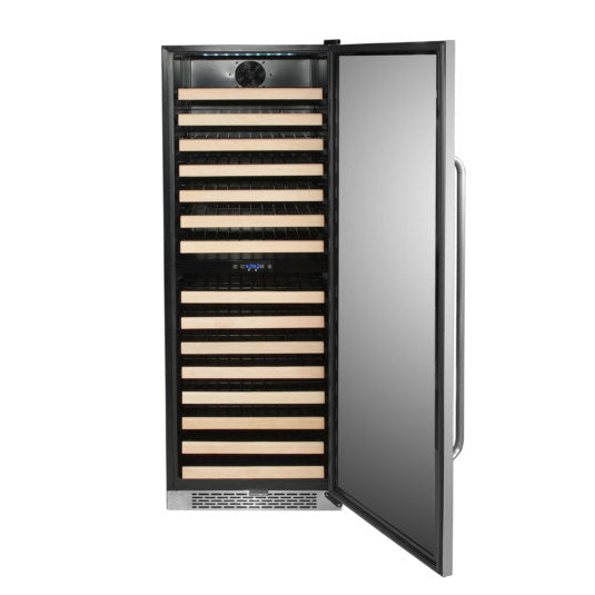 Whynter - 164 Bottle Built-in Stainless Steel Dual Zone Compressor Wine Refrigerator | BWR-1642DZ