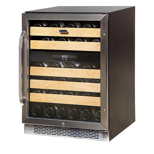 Whynter - 46 bottle Dual Temperature Zone Built-In Wine Refrigerator | BWR-462DZ