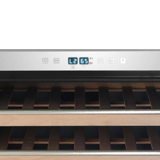 Whynter -  Elite Spectrum Lightshow 54 Bottle Stainless Steel 24 inch Built-in Wine Refrigerator | BWR-545XS