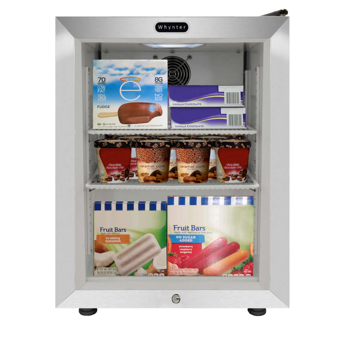 Whynter - Countertop Reach In 1.8 cu ft Display Glass Door Freezer | CDF-177SB