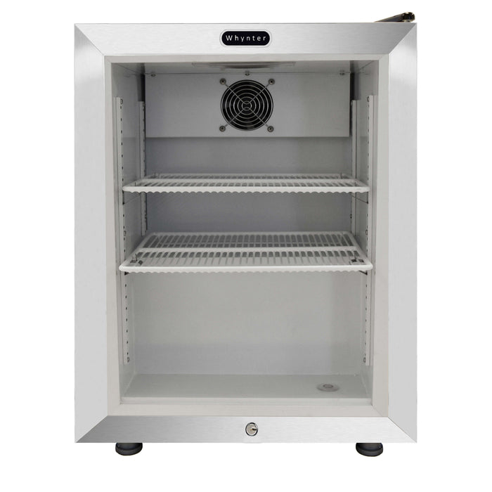 Whynter - Countertop Reach In 1.8 cu ft Display Glass Door Freezer | CDF-177SB