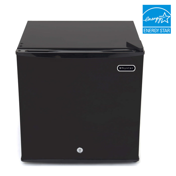 Whynter - Energy Star 1.1 cu. ft. Upright Freezer with Lock - Stainless Steel | CUF-110B