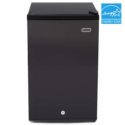 Whynter - 3.0 cu. ft. Energy Star Upright Freezer with Lock - Black  | CUF-301BK