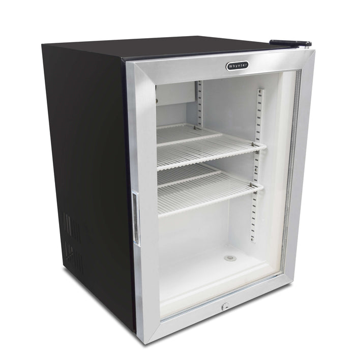 Whynter - Countertop Reach In 1.8 cu ft Display Glass Door Freezer | CDF-177SB