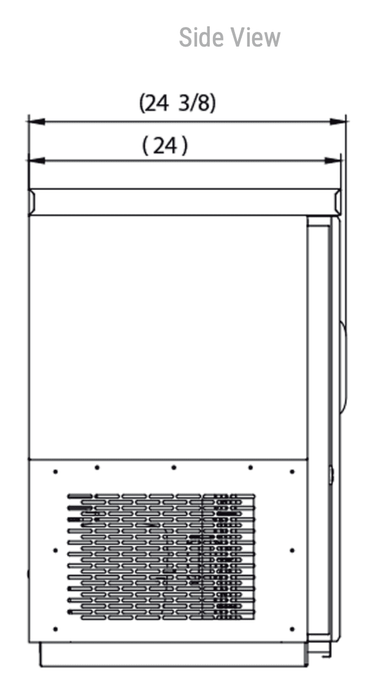Dukers Back Bar Beverage Cooler