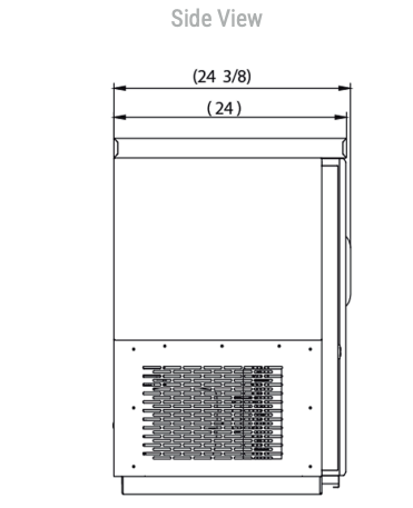 Dukers Back Bar Beverage Cooler