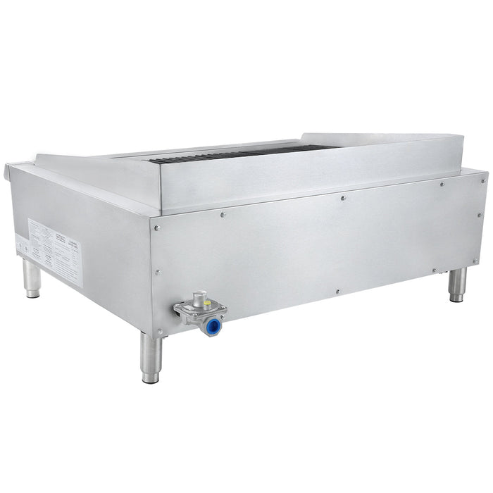 36" Gas Countertop Radiant Commercial Charbroiler - 90,000 BTU