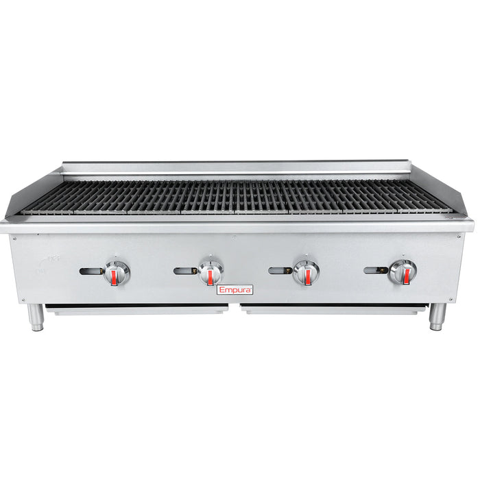 48" Gas Countertop Radiant Commercial Charbroiler - 120,000 BTU