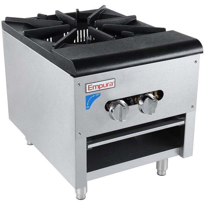 1 Burner Commercial Gas Stock Pot Range - 110,000 BTU