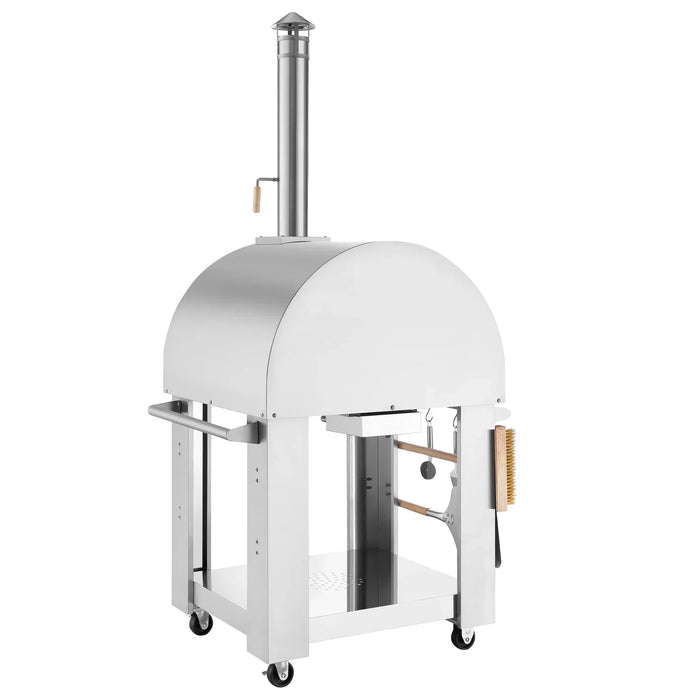 Empava EMPV-PG01 Outdoor Wood Fired Pizza Oven - Stainless Steel with Thermometer