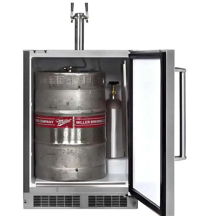 Fire Magic 24-Inch Outdoor Rated Dual Tap Kegerator - 3594