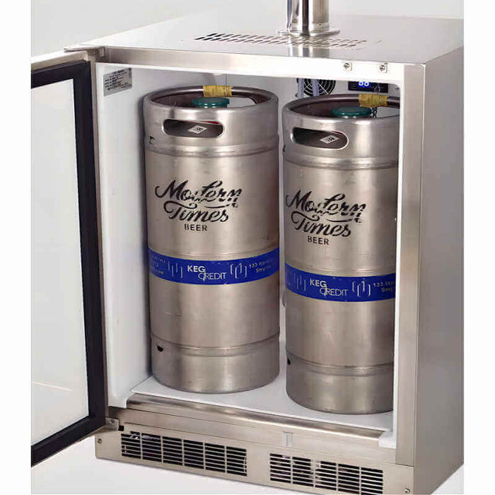 Fire Magic 24-Inch Outdoor Rated Dual Tap Kegerator - 3594