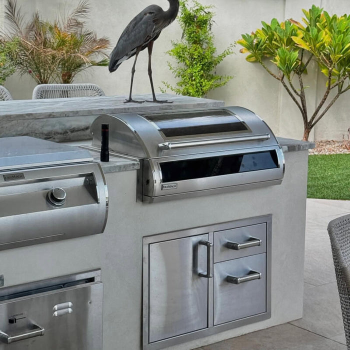 Fire Magic Electric EL500 31-Inch Built-In Electric Grill w/ Dual Touchscreen Control, Digital Timer, Bluetooth & Magic Window - EL500I-4Z1E-W