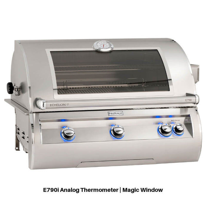 Fire Magic 790 Contemporary Grill Island With Refrigerator - ID790-SMR-115BA