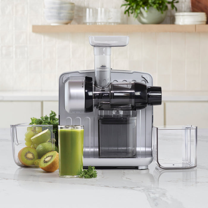 Omega JCUBE 80 RPM Cold Press 365 Masticating Slow Juicer - On-Board Storage
