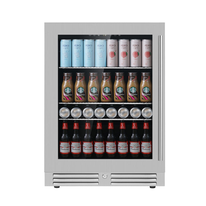 KingsBottle Beverage Refrigerator With Low-E Glass Door
