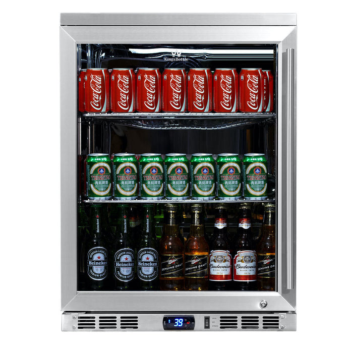 KingsBottle 24" Stainless Steel Undercounter Refrigerator
