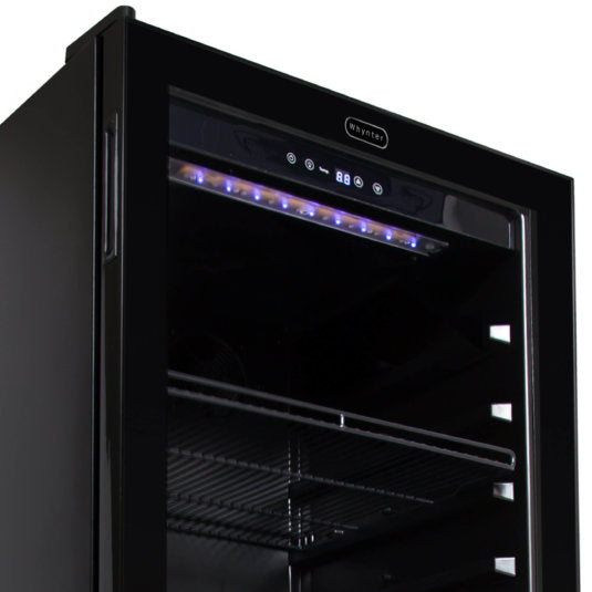 Whynter - 124 Bottle Freestanding Wine Cabinet Refrigerator | FWC-1201BB