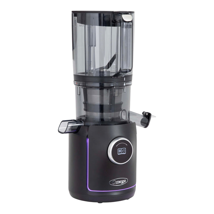 Omega OMSMBTBK13 180W Ultimate Performance Batch Juicer - IntelliDial Cold Press Smart Juicer
