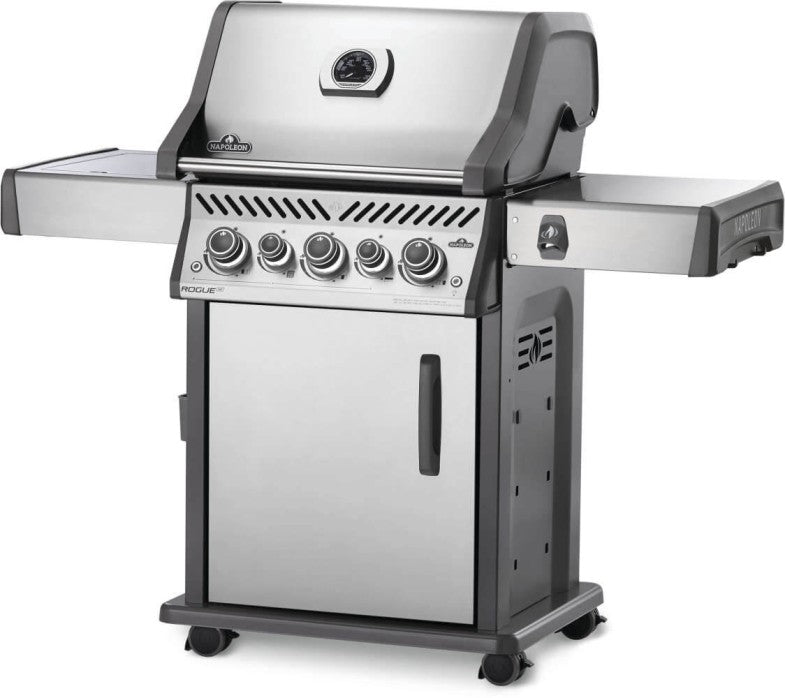 Napoleon Rogue® SE 425 RSIB Stainless Steel Gas Grill with Infrared Side Burner and Rear Burner - RSE425RSIBPSS-1