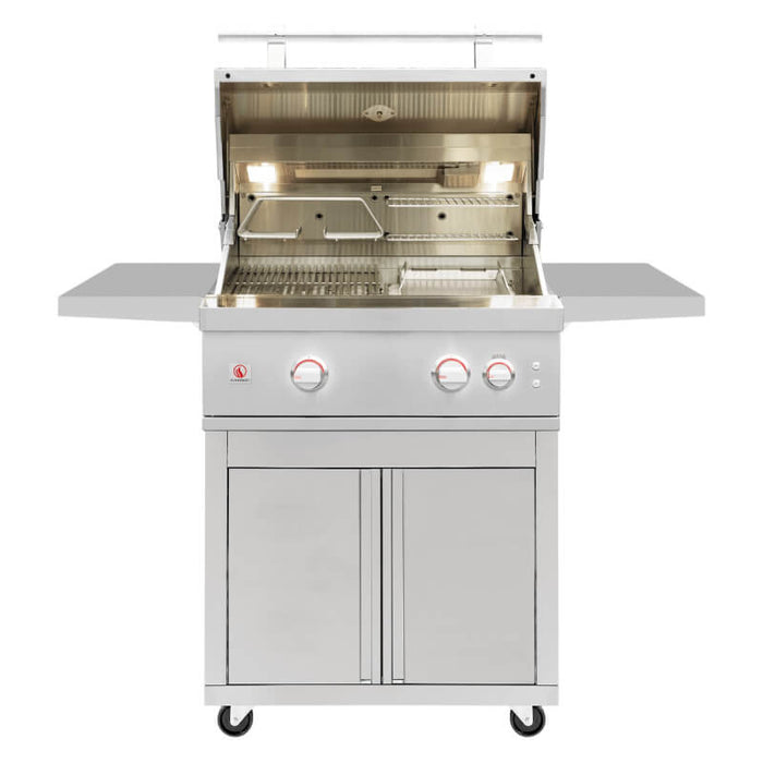Summerset QST30 Quest Series 30-Inch 36,000 BTU 2-Burner Freestanding Gas Grill with Deluxe Cart