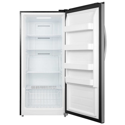 Whynter - 13.8 cu.ft. Energy Star Digital Upright Convertible Deep Freezer / Refrigerator  - Stainless Steel | UDF-139SS