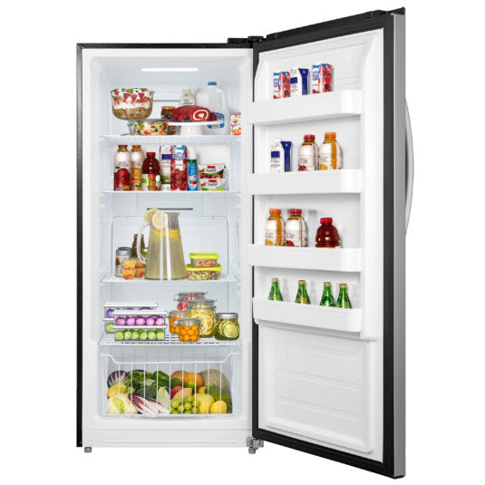 Whynter - 13.8 cu.ft. Energy Star Digital Upright Convertible Deep Freezer / Refrigerator  - Stainless Steel | UDF-139SS