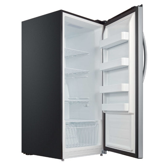 Whynter - 13.8 cu.ft. Energy Star Digital Upright Convertible Deep Freezer / Refrigerator  - Stainless Steel | UDF-139SS
