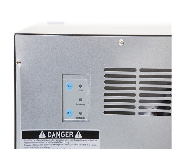 Whynter - Built-In/ Freestanding Ice Maker - 50lb capacity Clear Ice Cube | UIM-502SS