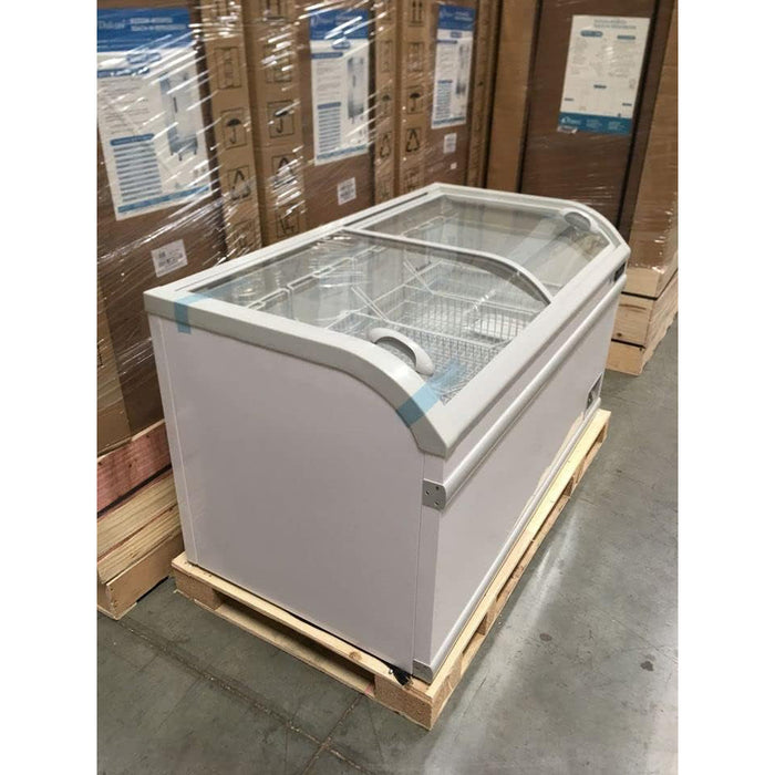 Dukers Glass Top Chest Freezer